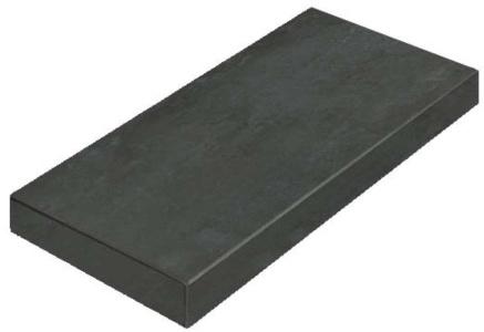 Керамогранит Италон (Россия-Италия) Surface Steel Scalino Angolare (Ступень угловая) Натуральная 33х120